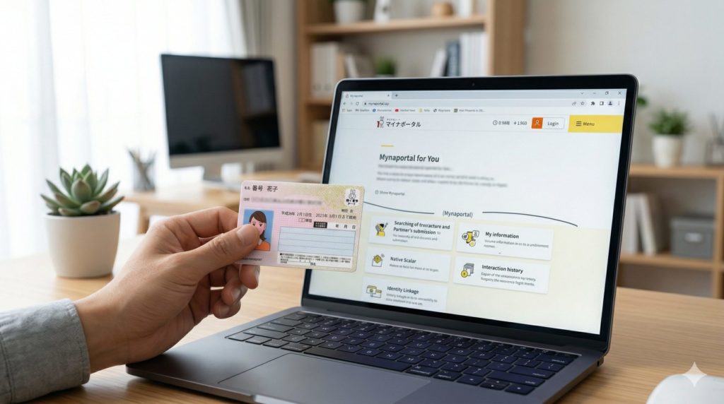 マイナンバーカードを使ったスマート変更登記のイメージ