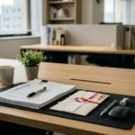 贈与と相続の書類が並ぶデスク・相続時精算課税制度の見直しを考えるイメージ